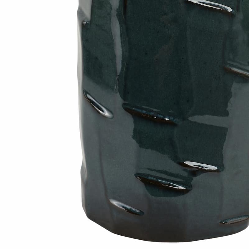 Terracotta Vase with Sculpted Texture Design Modern Decorative Accent