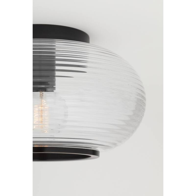 Mitzi by Hudson Valley Maggie 1-Light Flush Mount with Clear Glass