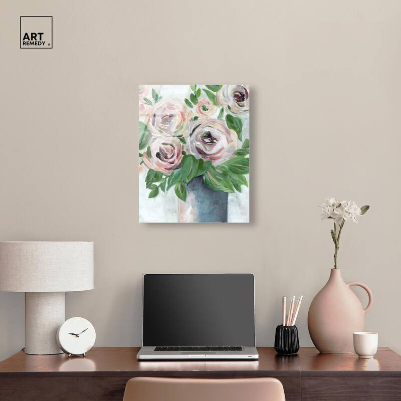 Flowers from my Garden Acrylic by Art Remedy, Ready to Hang