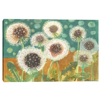 Dandelions in Field by Maret Hensick Canvas Art Print