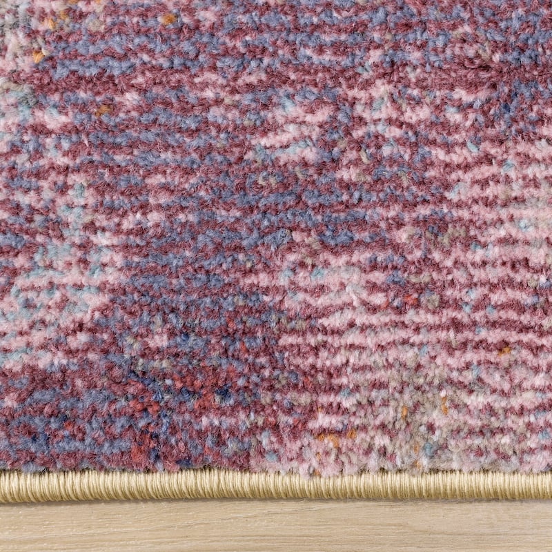 Fabio Collection - Multicoloured Blooming Flower Rug, 5'3" x 7'7"