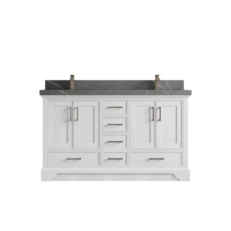 Willow Collections 60 in. W x 22 in. D Charlotte Double Sink Bathroom Vanity with Countertop