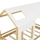 preview thumbnail 4 of 7, White & Natural Twin House Bed with Roof & Window - Cozy & Functional