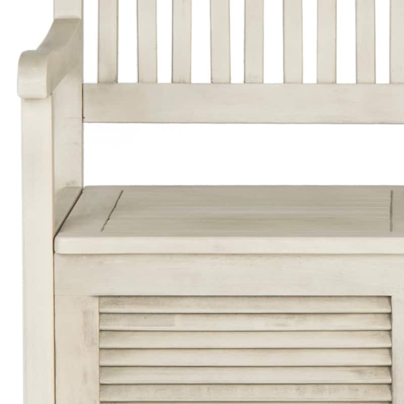 SAFAVIEH Outdoor Melany Storage Bench - 50Wx24Dx35H