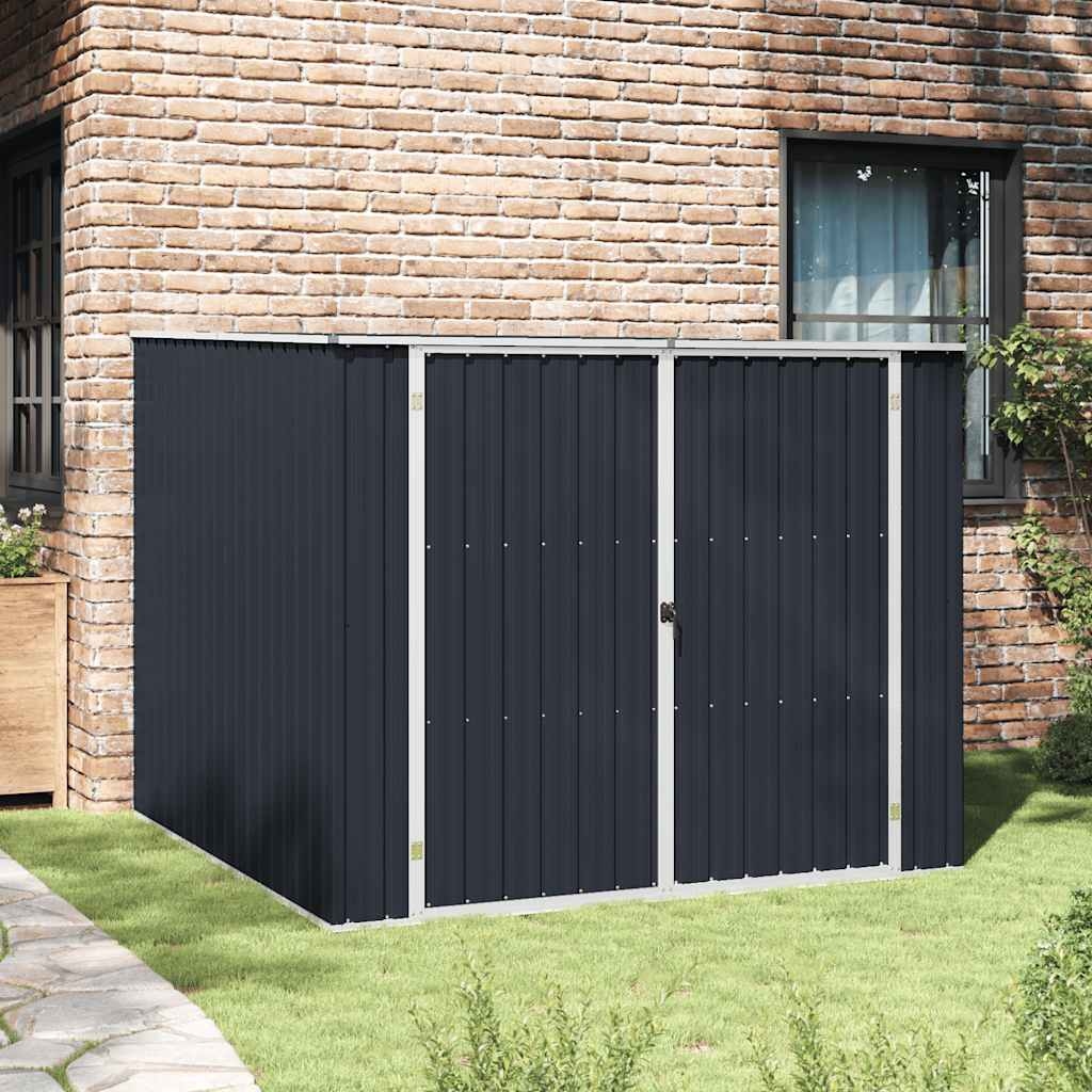 vidaXL Garden Shed Anthracite 76.8