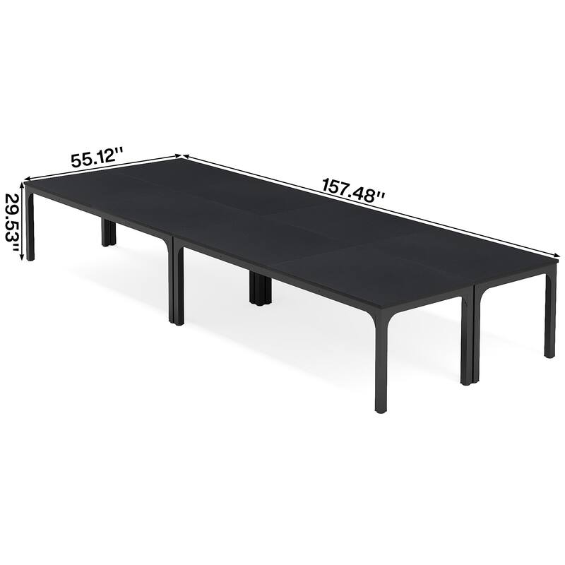 78.74" Large Rectangle Conference Table, Office Meeting/Seminar/Business Table Desk for Office Boardroom & Meeting Room