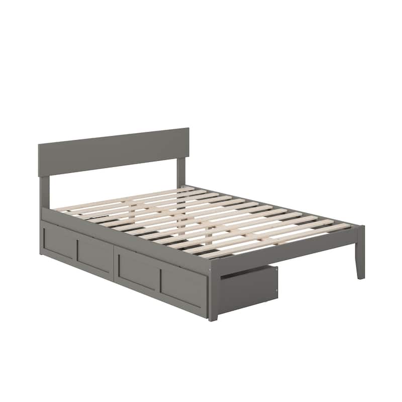 AFI Boston Platform Bed with Storage Drawers