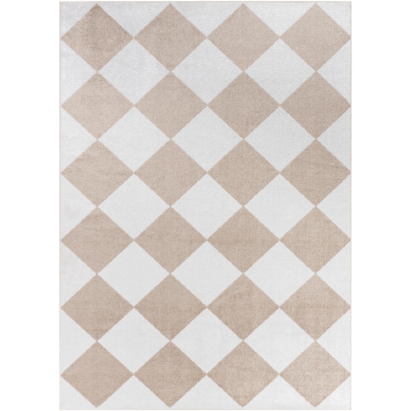 Livabliss Lillian Modern & Contemporary Checkered Indoor/Outdoor Area Rug