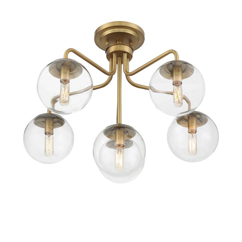 Savoy House 6-1951-6 Marco 6 Light 24" Wide Semi-Flush Ceiling Fixture