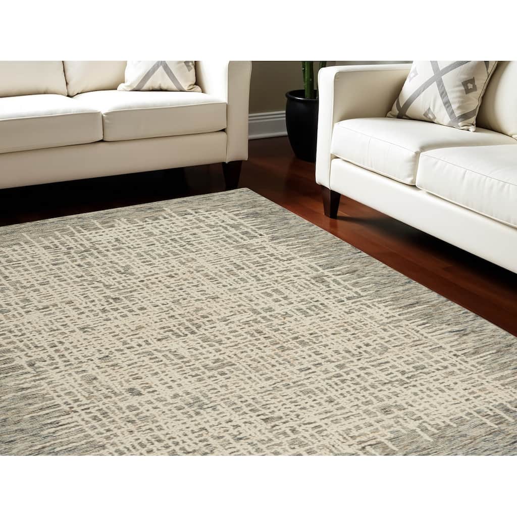 Fasa Power Loomed Abstract Modern Soft Area Rug By HomeRoots - 117' X '93' X '0.5