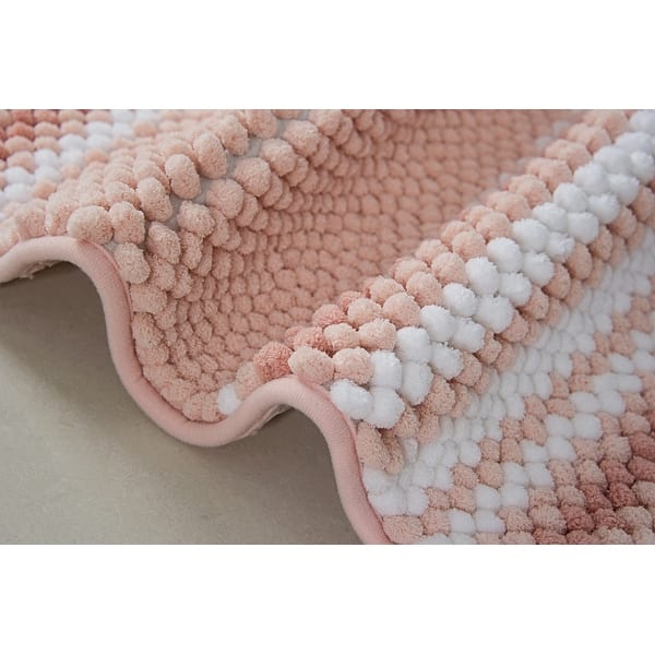 Irvine Striped Ombre Chenille Bath Rug Set On Sale Overstock 31319625