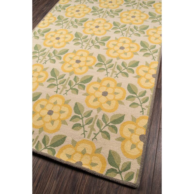 Momeni Newport Hand Tufted Wool Contemporary Floral Area Rug