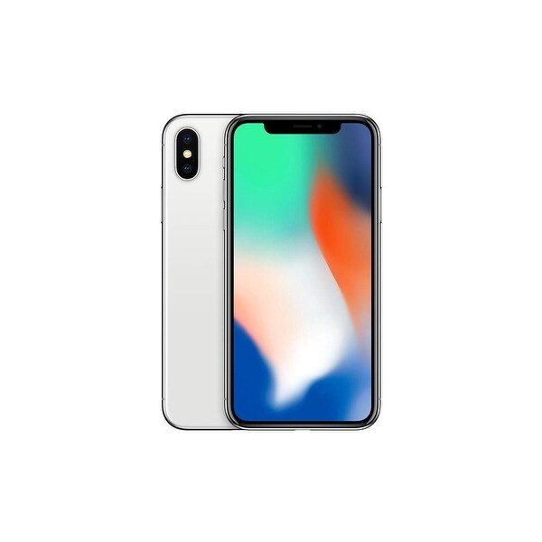 Apple iPhone X Silver ATT Locked Ceritifed Refurbished Phone - 64 GB