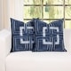 preview thumbnail 7 of 18, Vintage Washed Denim Throw Pillow with Removable Cover