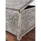 preview thumbnail 21 of 32, The Curated 17th Century Trunk Solid wood hand-carved 48" Coffee Table - 48 x 24 x 17 (H)