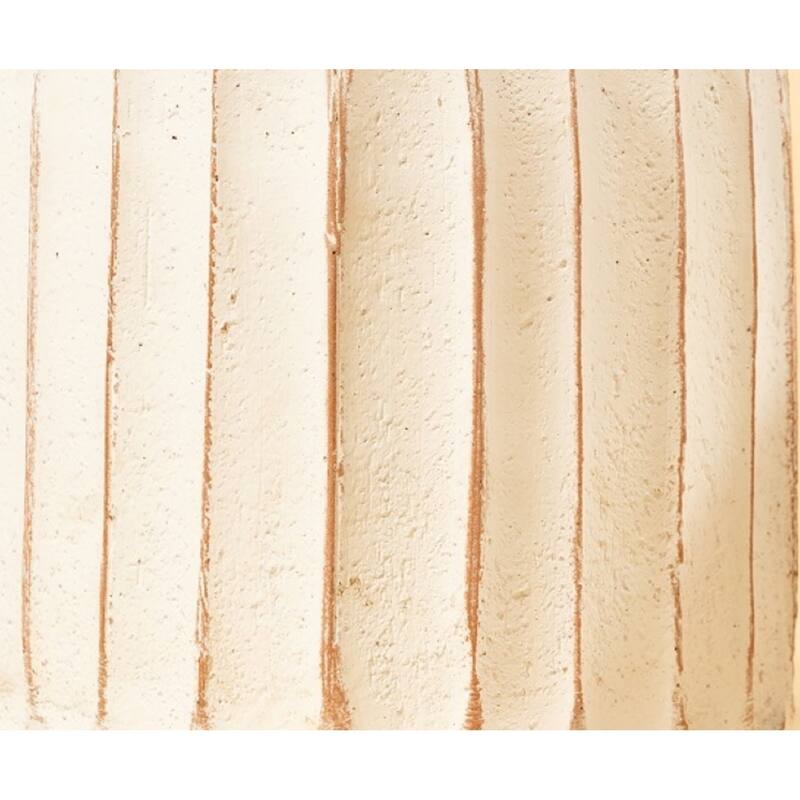 Rustic Fluted Pot - 12" - White