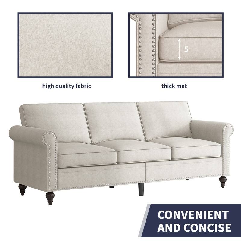 Mixoy Sectional Sleeper Sofa,Single Couch & Loveseat Couch &3 Seater Sofa, DIY Combination for Living Room