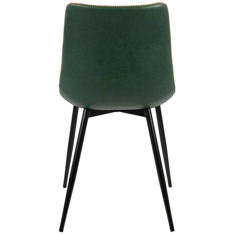 Carson Carrington Kantsjo Industrial Vintage Faux Leather Dining Chair (Set of 2)