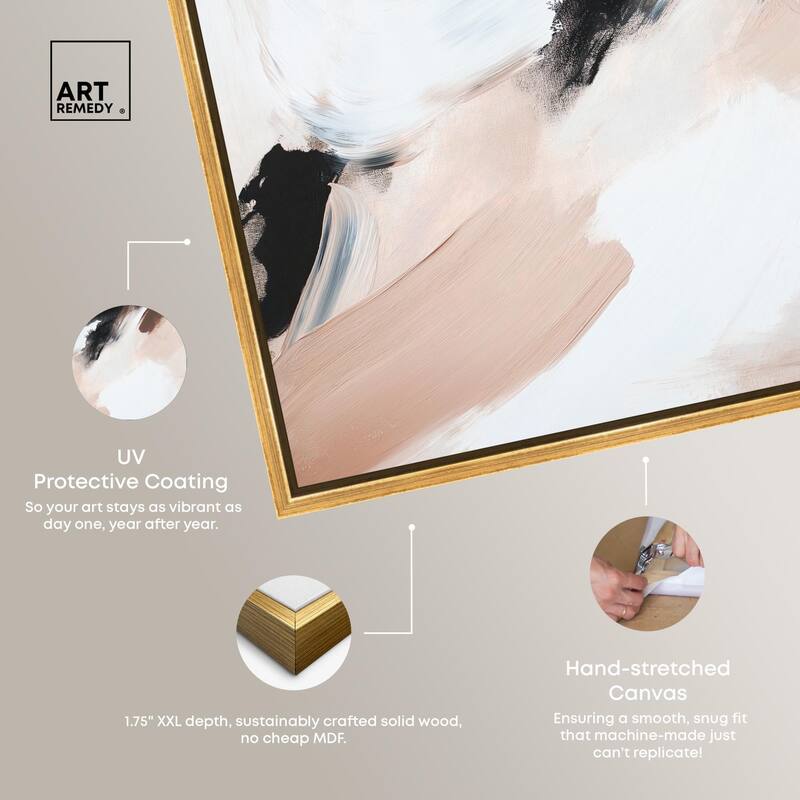 Swirls of Cream II Canvas by Art Remedy