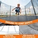 preview thumbnail 2 of 4, Trampoline with Safety Enclosure Net, Outdoor Trampoline with Heavy Duty Jumping Mat and Spring Cover Padding