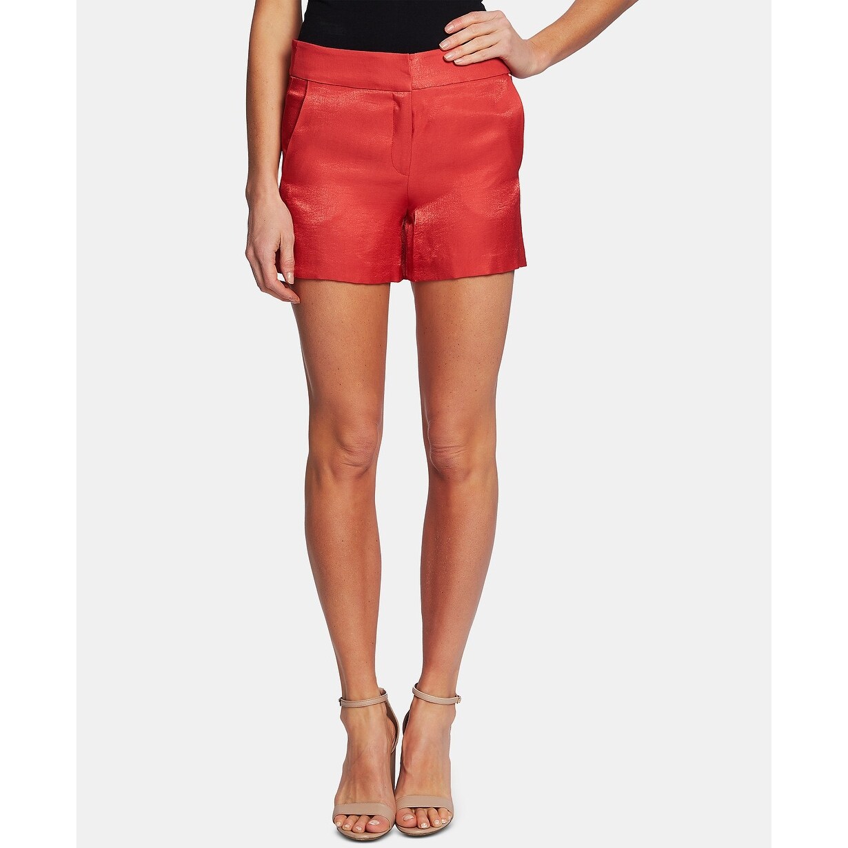 red dress shorts womens
