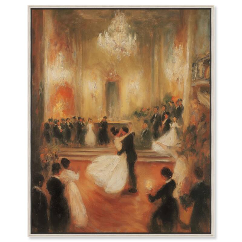 Ballroom Dance Canvas by Art Remedy - Silver - 24" x 30"