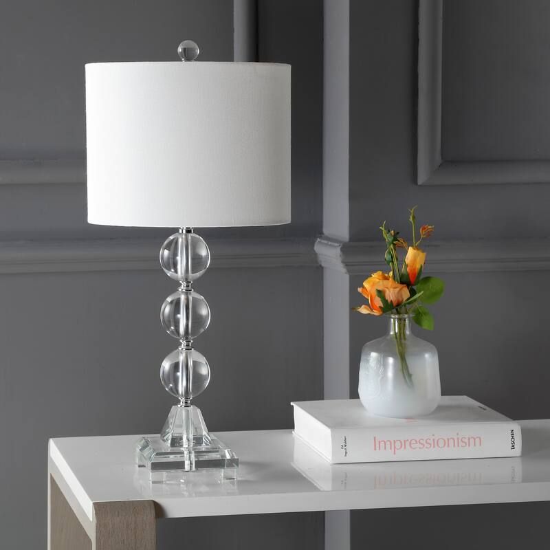 SAFAVIEH Lighting 24-inch Fiona Crystal Table Lamp (Set of 2) - 11"x11"x23.5"