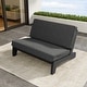 preview thumbnail 41 of 136, Outdoor Teak Wood Waterproof Armless Chair Loveseat with Cushions