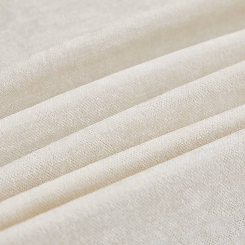 GDFStudio - 4-Seater Adjustable Backrest 119" Chenille Sofa with 2 Ottomans and 4 Throw Pillows