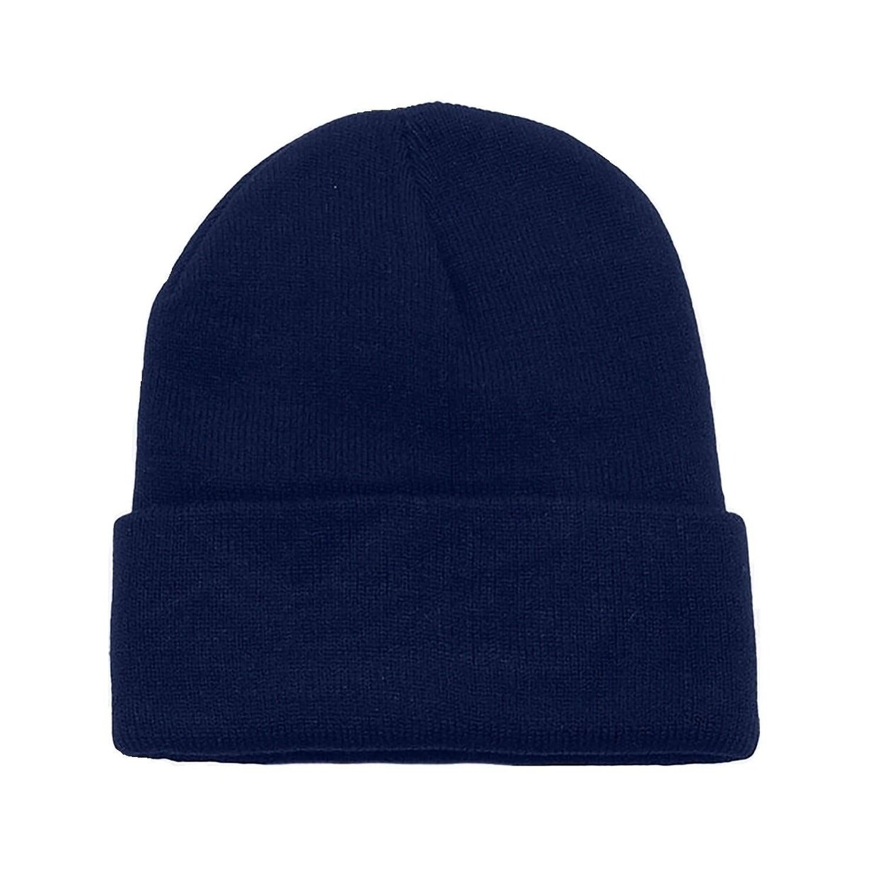 6 Pack Long Cuffed Beanies Unisex Warm Stretch Acrylic 