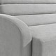 preview thumbnail 10 of 14, Serta Bailey Convertible Sofa in Light Grey Woven Fabric