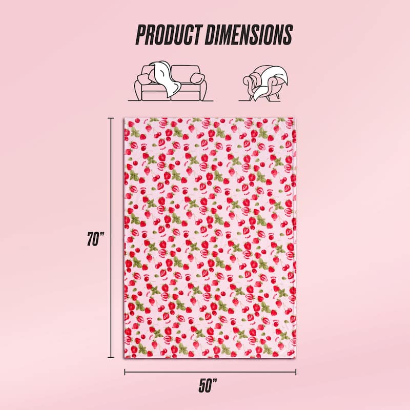 Juicy Couture Printed Plush Throw Blankets