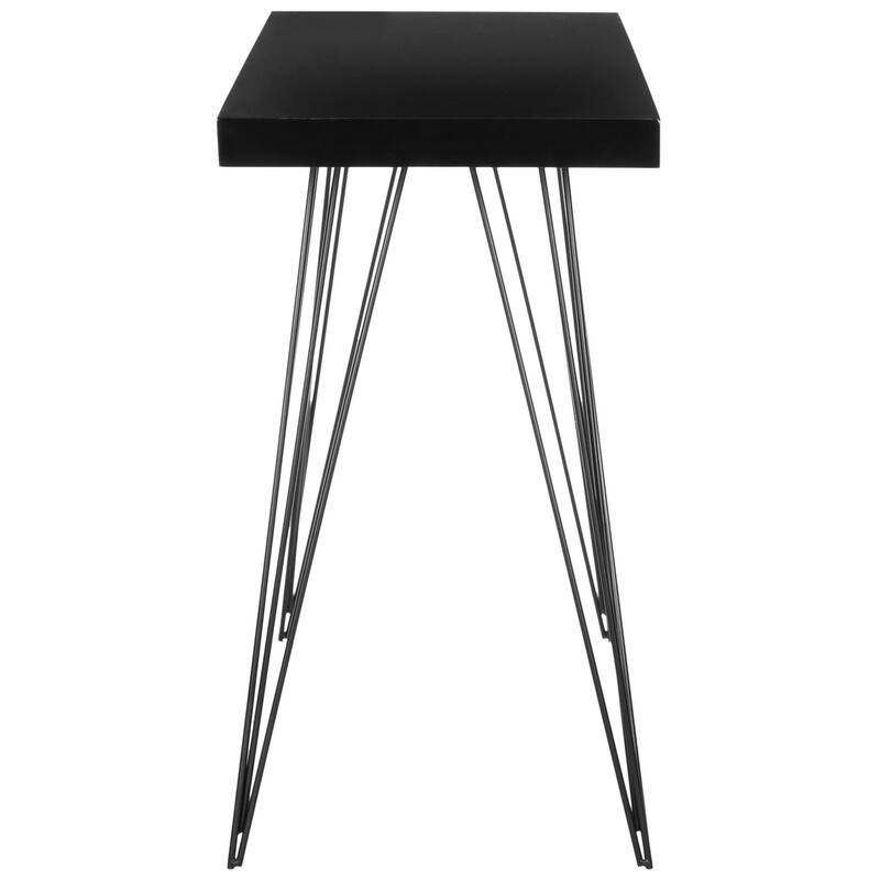 SAFAVIEH Pearlene Mid-Century White/ Black Lacquer Console Table - 55" x 17.5" x 32" - 55Wx18Dx32H