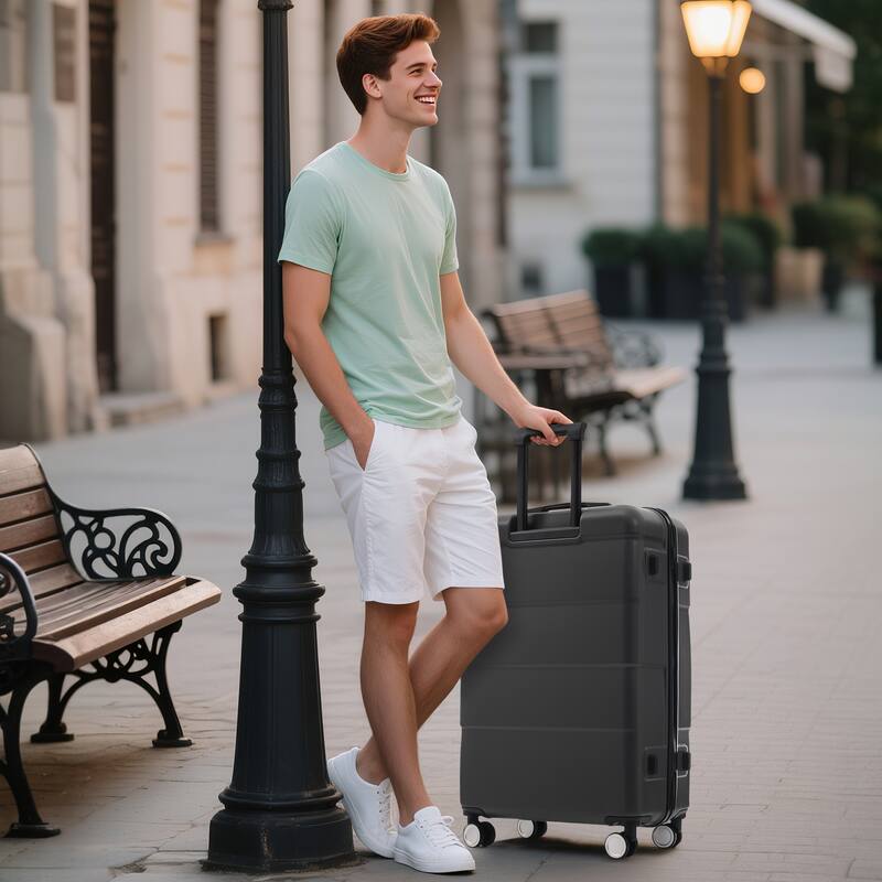 Hardshell Luggage Sets 4 pcs + Bag Spinner Suitcase with TSA Lock Lightweight-16IN 20IN 24IN 28IN Luggages