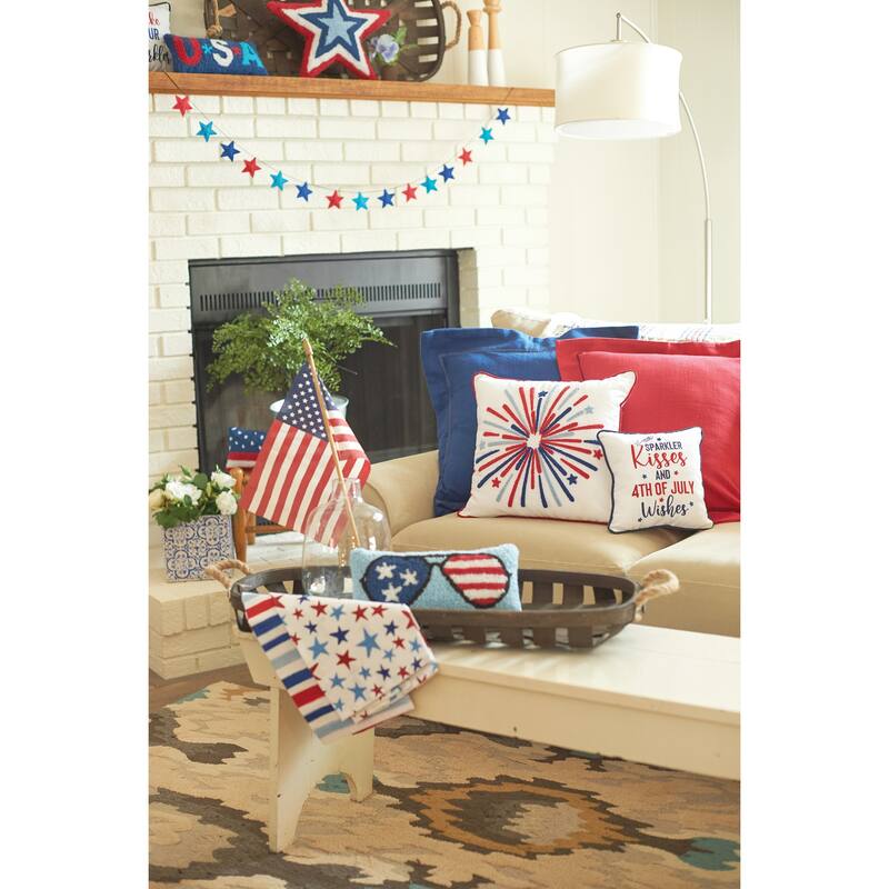 Firework Tufted Pillow