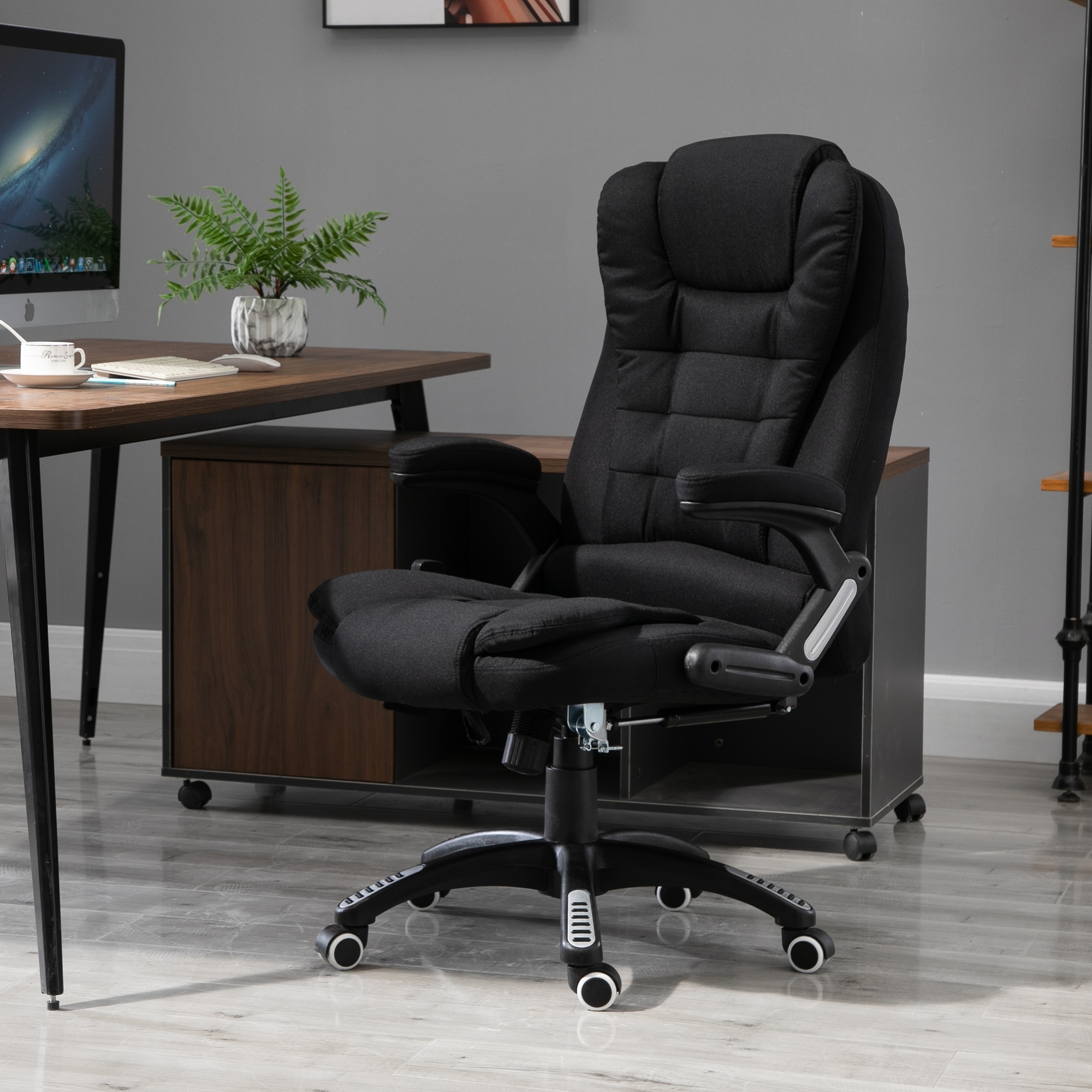 Copper grove lecheria dark grey adjustable massaging office chair clearance