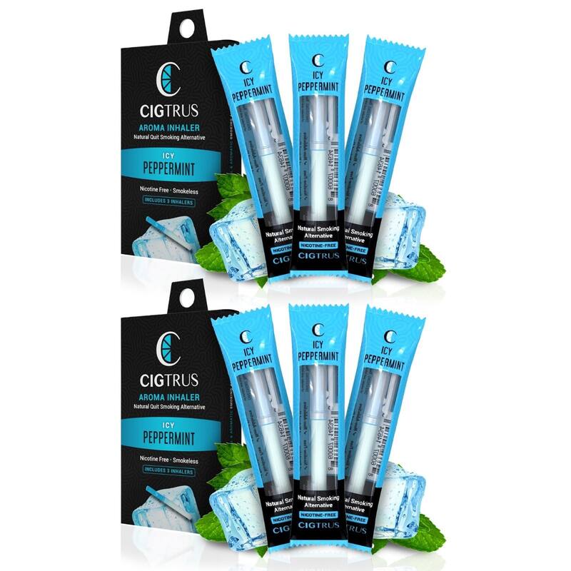 Cigtrus Set of 6 Nicotine Free Smoking Alternative Inhalers - Blue
