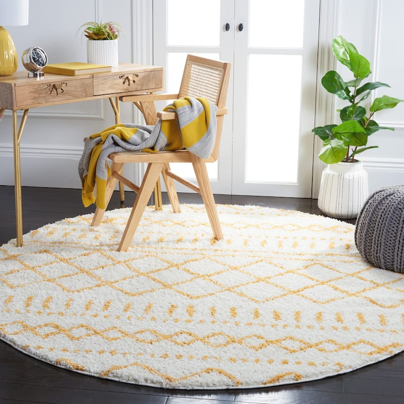 SAFAVIEH Arizona Shag Lotta Moroccan 1.2-inch Thick Rug