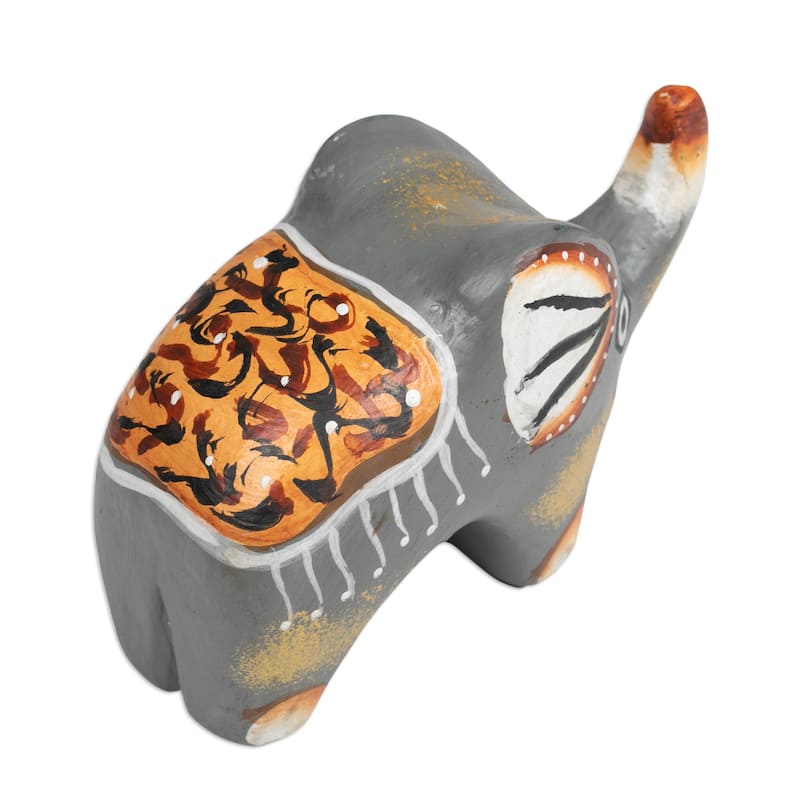 Novica Handmade Cute Giant Wood Figurine