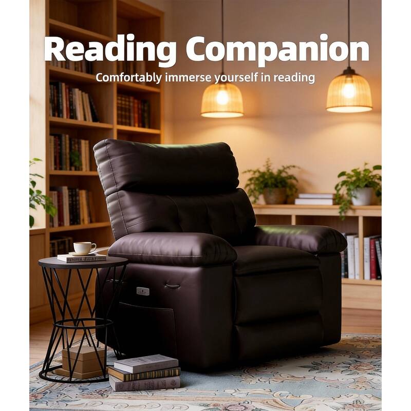 26.77"W Oversized Extra Wide Manual Recliner Chair, with Overstuffed Arms & Back Support