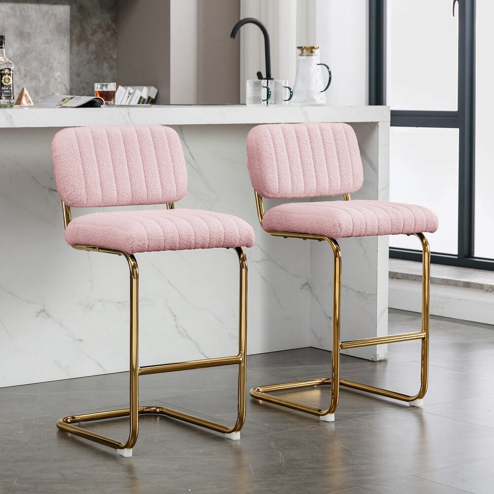 Blush pink on sale counter stool