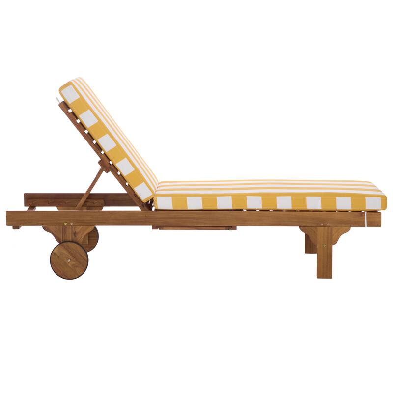 SAFAVIEH Iyanna Lounge Chair - 25 In. W x 80 In. D x 17-42 In. H - 25"W x 80"D x 17-42"H