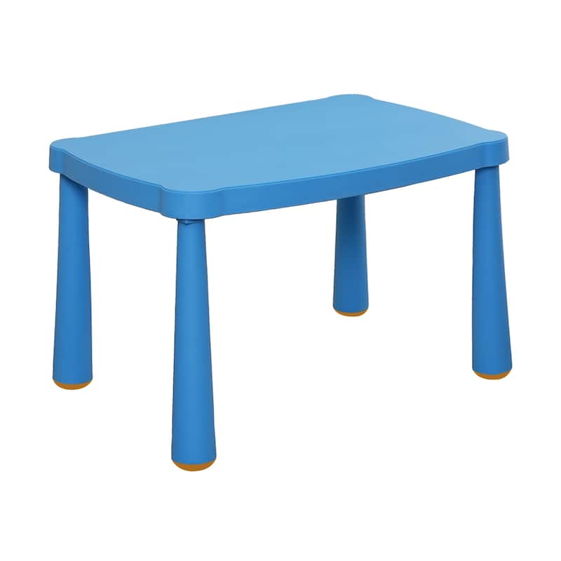 Kids table,Plastic Children Activity Rectangular table for School,Home,Play,Reading Dining,Kindergarten(Enlarge Size)