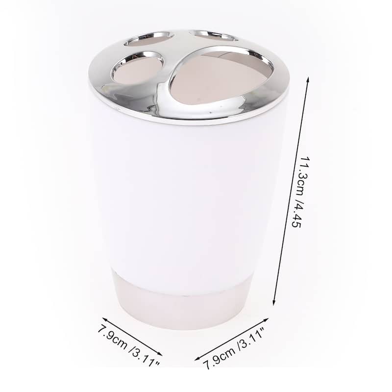1 Pcs Women Durable Toothbrush Holder for Bathroom - White