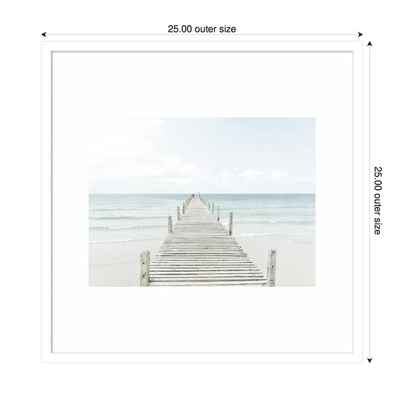 Kate and Laurel Beach 5s by Amy Peterson Framed Wall Art Print