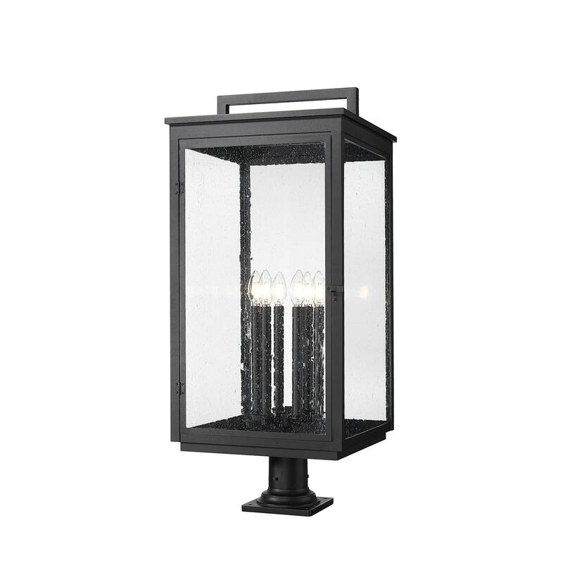 Z-Lite 5019PHXXLR-533PM Hartwell 6 Light 35" Tall Post Light with - Sand Black