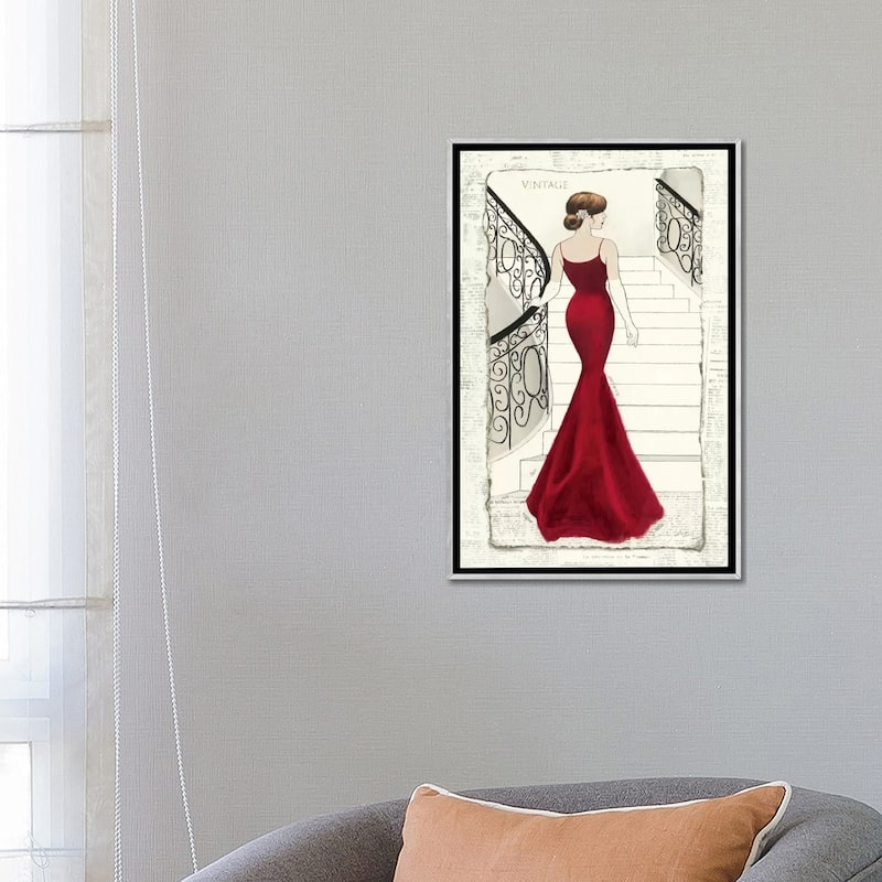 iCanvas "La Belle Rouge" by Emily Adams Framed