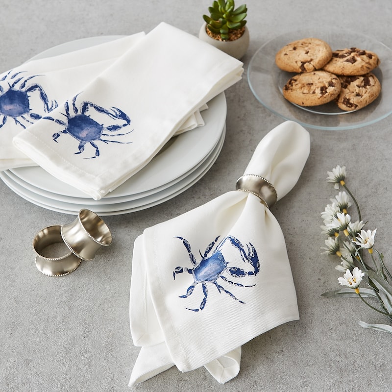 DII Blue Crab Printed Napkin (Set of 6)