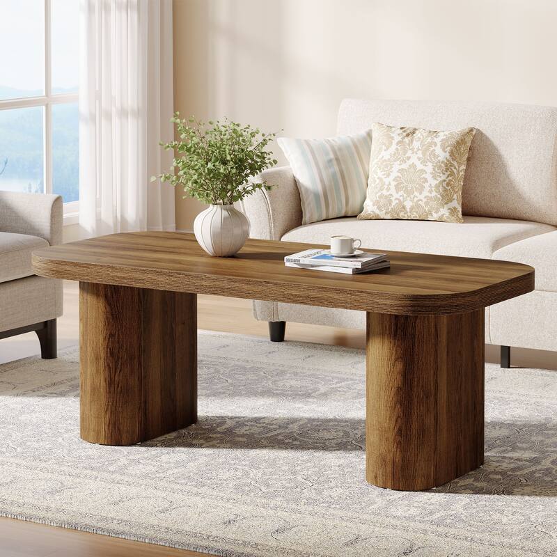 47-Inch Coffee Table - Brown