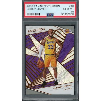 LeBron James 2018 Panini Revolution Basketball Card #40 Graded PSA 10 GEM MINT - 8'6" x 11'6"